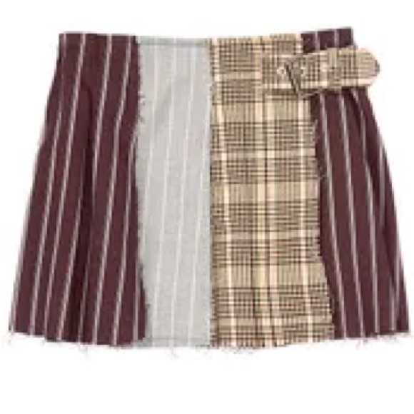 GB Girls Asymmetrical Plaid Skirt - Picture 2 of 3